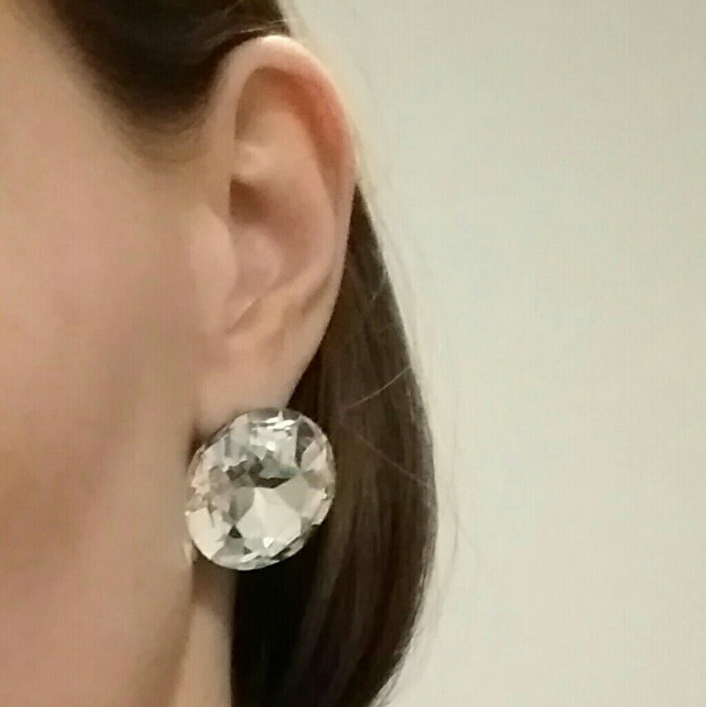 Large Stone Earrings - Picture 6 of 7